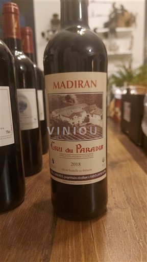 Vinhos Rouge sec Crii du Paradis Cave de Crouseilles 2018 França Sudoeste Madiran AOC