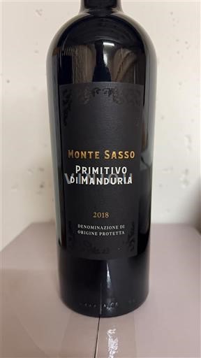 Apulien Primitivo di Manduria Monte Sasso 2018