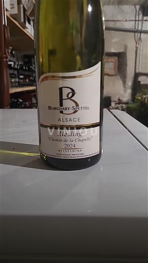 Alsace Riesling Burghart-Spettel Chemin de la Chapelle 2024