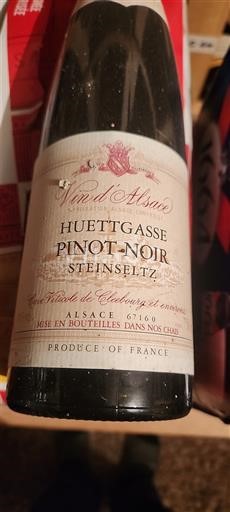 Alsace Pinot noir Huettgasse Steinselz 2003
