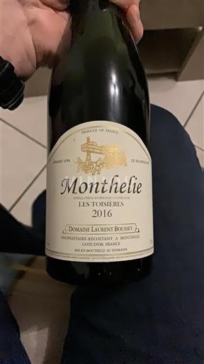 Burgundy Monthélie Domaine Laurent Boussey Les Toisières 2016