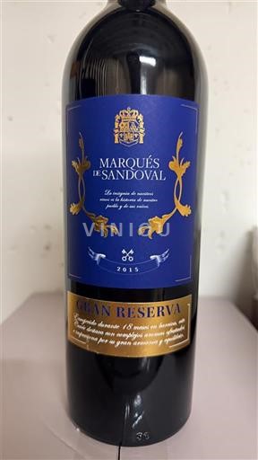 La Rioja Rioja Marqués de Sandoval Gran Reserva 2015