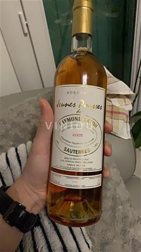 Vin Blanc liquoreux Jeunes Pousses Raymond Lafon 2005 France Bordeaux Sauternes AOC