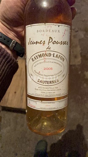 Бордо Сотерн Raymond Lafon Jeunes Pousses 2005