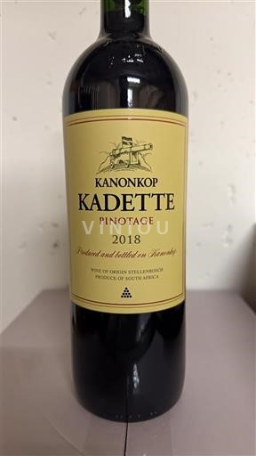 Región Costera Stellenbosch Kanonkop Kadette Pinotage 2018