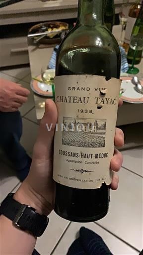 Bordeaux Haut-Médoc Château Tayac 1938