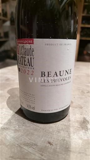 Burgundsko Beaune Claude Rateau Les Prévoles 2022