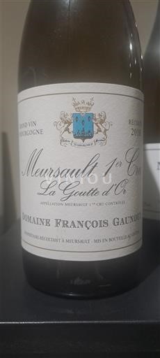 Burgundi Määrittelemätön Premier Cru Domaine François Gaunoux La Goutte d'Or 2018
