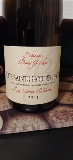 Burgundy Nuits-Saint-Georges Premier Cru Fabienne Bony Grolet Les Terres Blanches 2023