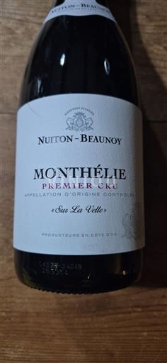 Burgundy Monthélie Premier Cru Nuiton-Beaunoy Sur La Velle Non-Vintage