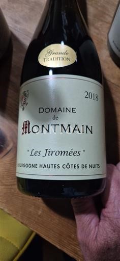 Bourgogne Ikke specificeret Domaine Montmain Les Jiromées 2018