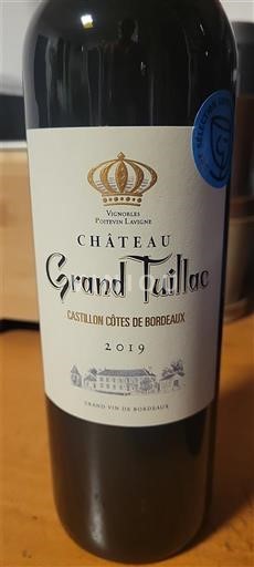 Bordoja Castillon-côtes-de-bordeaux Château Grand Tuillac 2019