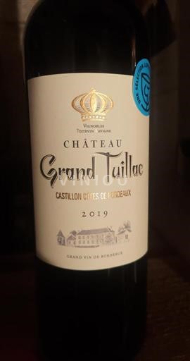 Bordo Кастијон Кот де Бордо Château Grand Tuillac 2019