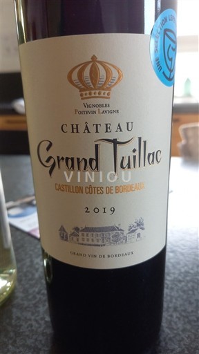 Вина Rouge sec Château Grand Tuillac 2019 Франція Бордо Кастійон-Кот-де-Бордо AOC