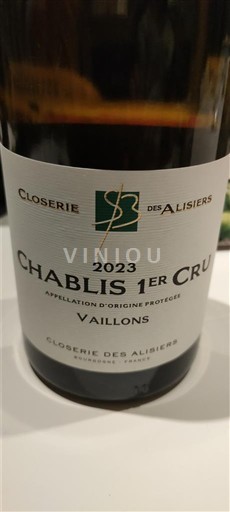 Bourgogne Ikke specificeret Premier Cru Closerie des Alisiers Vaillons 2023