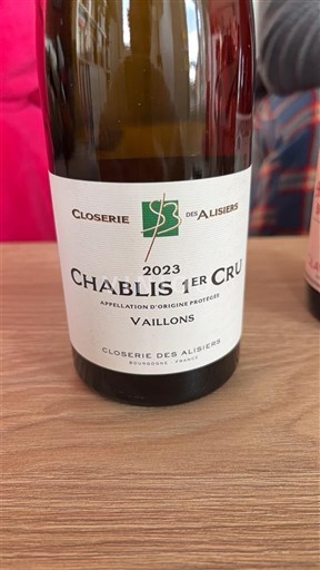 Bourgogne Ikke specificeret Premier Cru Closerie des Alisiers Vaillons 2023