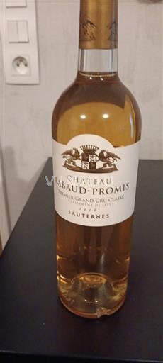 Bordeaux Sauternes Premier Grand Cru Classé Château Rabaud-Promis Non Millésimé