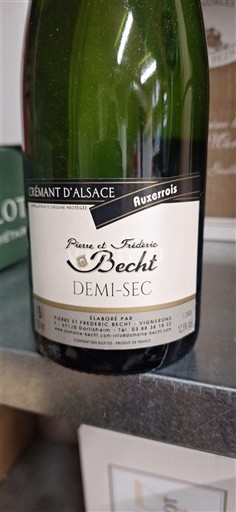 Alsace Crémant d'Alsace Château Pierre et Frédéric Becht Auxerrois Demi-Sec Ikke årgangsbestemt