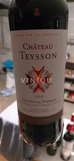 Bordeaux Lalande-de-Pomerol Château Teysson 2018