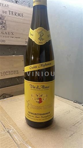 Alsace Gewürztraminer Zimmermann Alphonse 2021