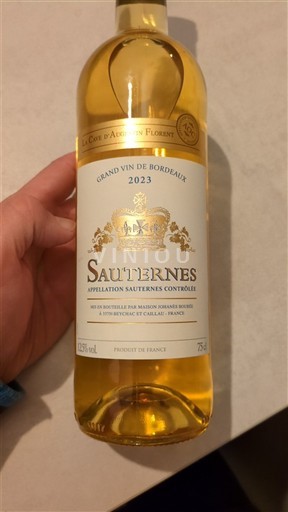 Bordeaux Sauternes La Cuvée d'Augustin Florent 2023