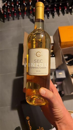 Bordeaux Barsac Château Closiot Sec 2018