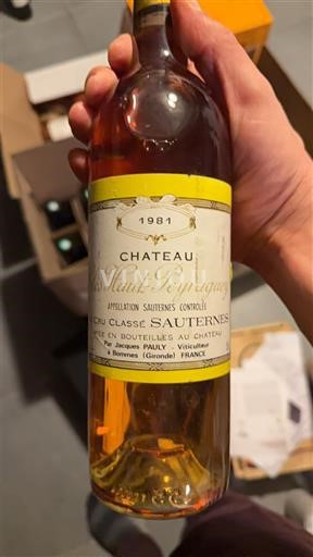 Bordeaux Sauternes Premier Cru Château Les Hauts-Peyraguey 1981