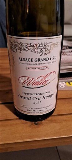 Alsasko Nespecifikováno Grand Cru Jean Remy Waller Gewurztraminer Grand Cru Hengst 2021