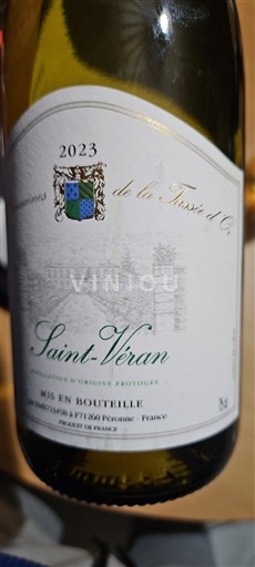 Borgogna Saint-Véran Domaine La Tassée d'or 2023