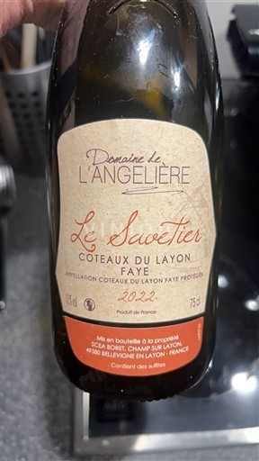 Valle della Loira Coteaux-du-Layon Domaine L'Angelière Le Savetier 2022
