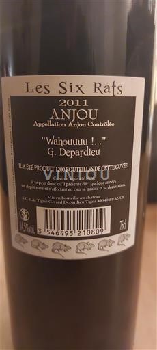 Valle del Loira Anjou Les Six Rats 2011