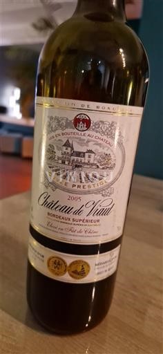Bordeaux Bordeaux Supérieur Château Viat Grande Prestige 2005