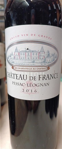 Bordeaux Pessac-Léognan Château France 2016