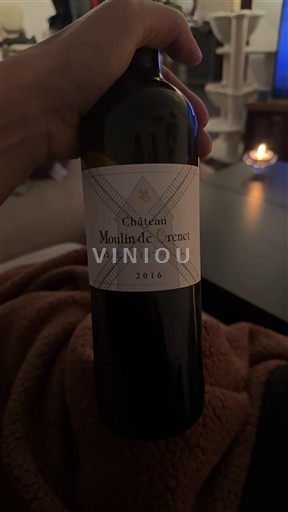 Bordéus Lussac-Saint-Émilion Château Moulin de Grenet 2016