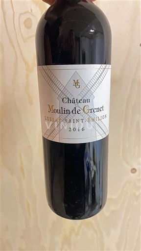 Bordeaux Lussac-Saint-Émilion Château Moulin de Grenet 2016