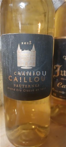 Bordeaux Sauternes Grand Cru Château Caillou 2013