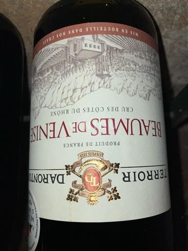 Vallée du Rhône Beaumes de Venise Darbort Terroir Non Millésimé