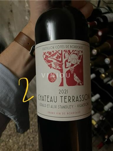 Bordeaux Castillon Côtes de Bordeaux Château Terrasson 2021