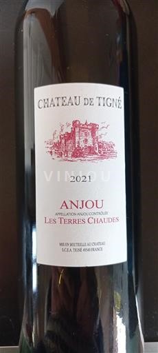 Lugina e Luarës Anžu Château Tigné Les Terres Chaudes 2021