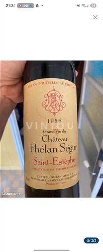 Bordeaux Saint-Estèphe Château Phélan Ségur 1986