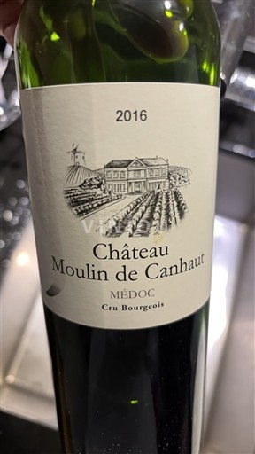 Bordeaux Médoc Château Moulin de Canhaut 2016