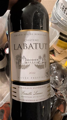 Bordeaux Bordeaux Supérieur Château Labatut Prestige 2022