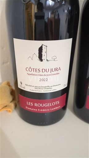 Jura Côtes du Jura Domaine Frédéric Lambert Les Rougelots 2022