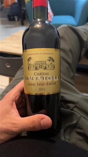 Bordéus Lussac-Saint-Émilion Château Terre de Perruchon 2012