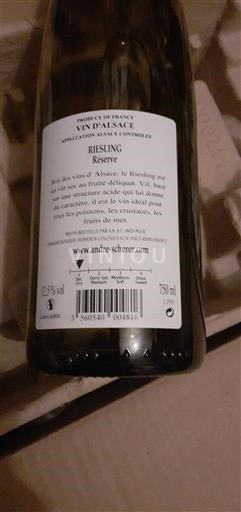 Elsass André Scherer Réserve Ohne Jahrgang