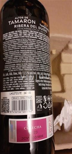 Castela e Leão Ribera del Duero Altos de Tamaron Roble 2023