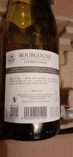 Bourgogne Bourgogne Chardonnay Vignerons des Terres Secrètes 2023