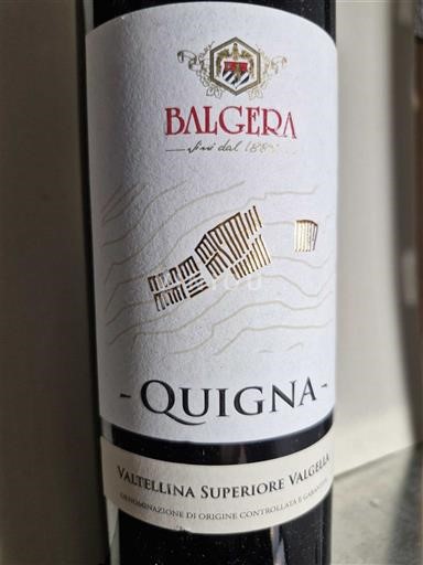 Lombardie Valtellina Superiore Balgera Quigna 2013