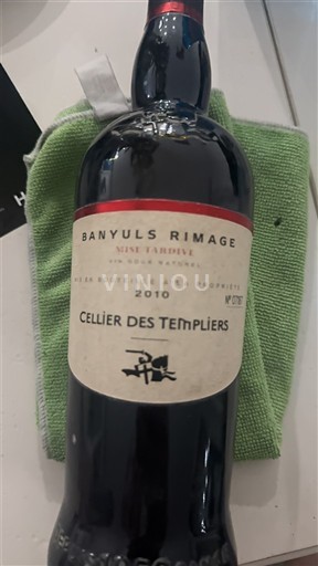 Roussillon Banyuls Cellier des Templiers Banyuls Rimage Mise Tardive 2010