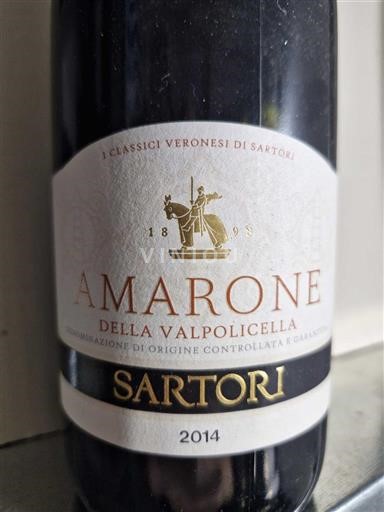 Vénétie Amarone della Valpolicella Sartori Cantina Sartori 2014